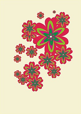 花朵 素材 矢量图