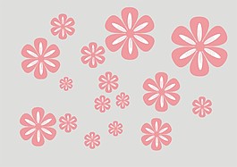 花朵 矢量图 素材