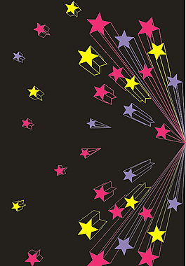 矢量星星背景装饰图案