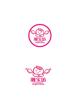 童婴店logo设计图案