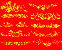 矢量欧美风格花纹