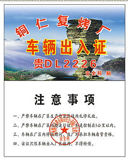 车辆出入证