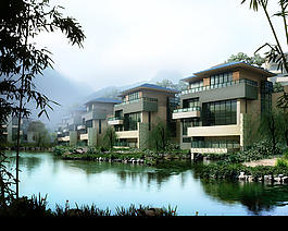 湖景别墅