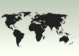 世界地图psd分层素材