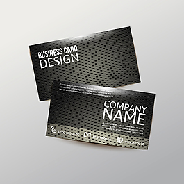 黑色名片设计模板