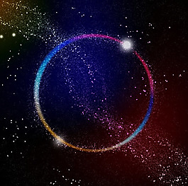 梦幻星空背景psd素材
