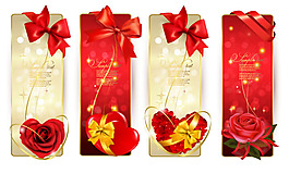 蝴蝶结banner矢量素材