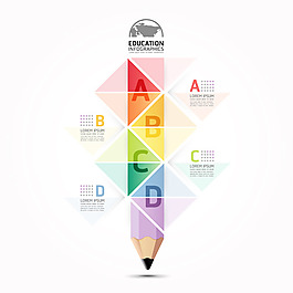 铅笔商业图表矢量素材