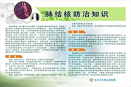 肺结核健康知识宣传栏