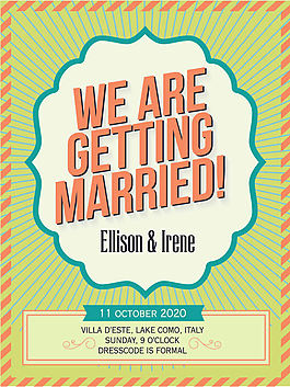 婚礼海报设计矢量素材