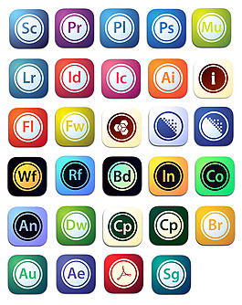 Adobe Creative软件图标下载