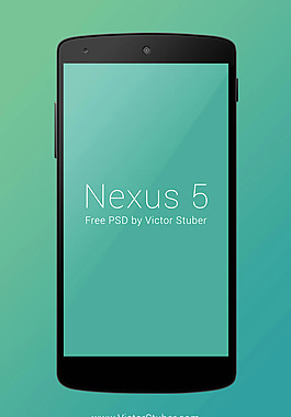 精细Nexus5手机模型psd素材