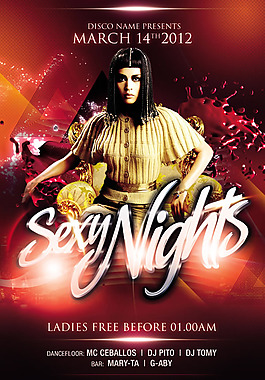 埃及艳后海报psd素材