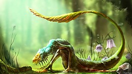 魔幻生物背景