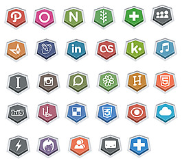 五边形媒体图标下载