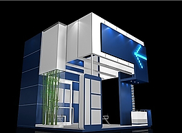 教学楼展示展览3D模型下载