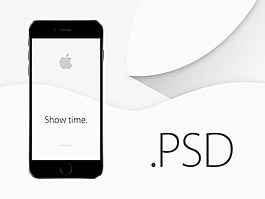 黑色款苹果iPhone6模型PSD素材