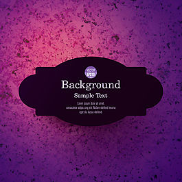 黑色标签紫色背景矢量素材