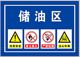 储油罐安全警示标志图片