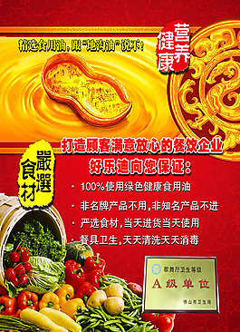 安全食品宣传海报PSD素材