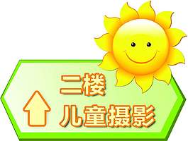 二楼儿童摄影展板