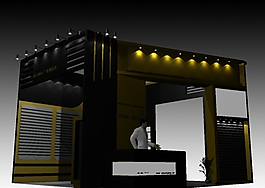 金色会展3Dmax模型源文件