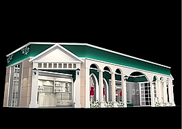 特色展台3D模型