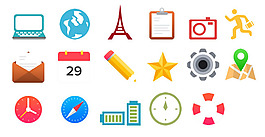 简单风格系统图标下载