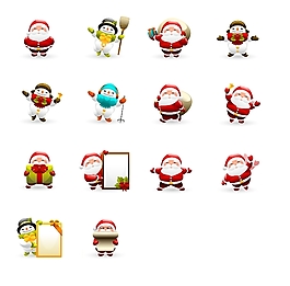 圣诞老人系列图标下载