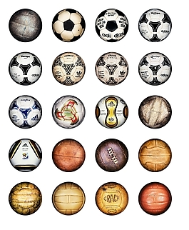 各届世界杯足球图标