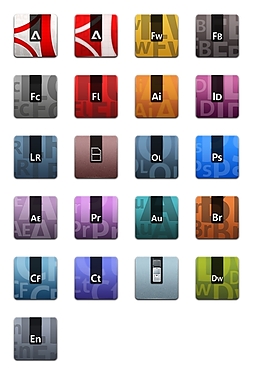 adobe个性系列图标下载