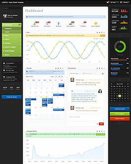 后台管理模板图片
