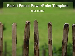 栅栏的PowerPoint模板