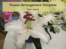 插花的模板