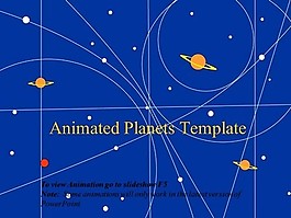 动画行星模板