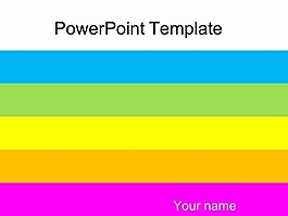 大胆的颜色PowerPoint