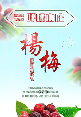 杨梅节开机画面设计