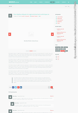 扁平化网站模板图片