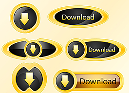 矢量下载按钮图片