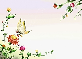 春天小清新插画