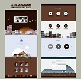 时尚网页模板设计图片