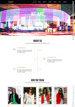 炫彩舞台大气模板图片