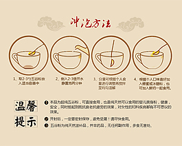 粉粉冲泡方法适量图片高清psd下载