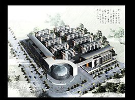 文化馆鸟瞰图