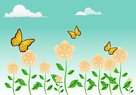 大自然手绘背景