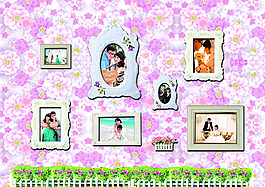 小清新婚礼照片墙