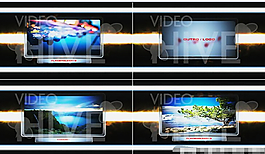 简洁的屏幕动画展示模板