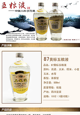酒详情页模板免费下载