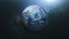 宇宙中的地球视频素材