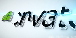 拼图解构Logo演绎动画AE模板